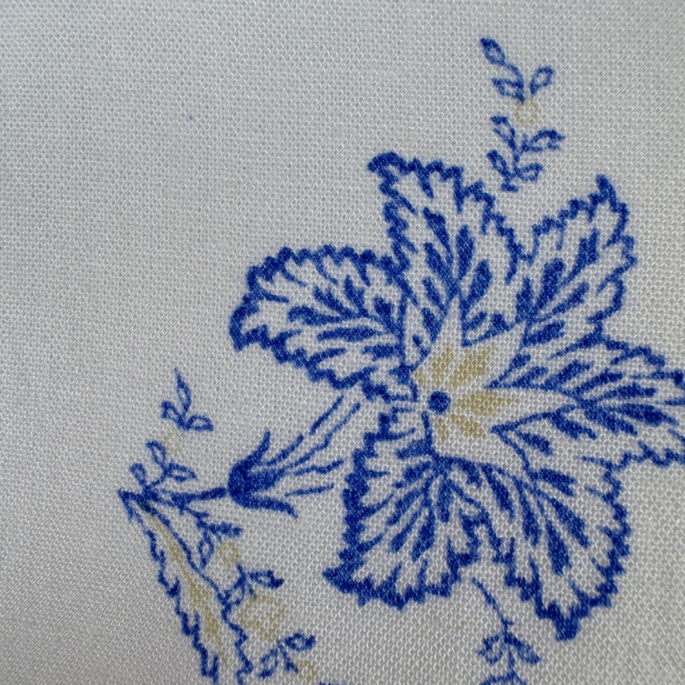 ANN TAYLOR Midi-Maxi Pullover Lightweight Dress White With Blue Flowers - Size S - Picture 5 of 15